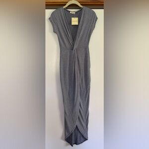 Rolla Costa Gray/Black /White stripe stretch form fit & Flattering - Size Small